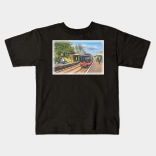 The Train Now Arriving at Platform 2 Kids T-Shirt